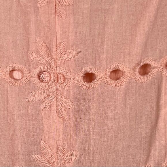 Love Riche pink sleeveless dress 🌺 eyelets 🌺 embroidered 🌺 small - Picture 4 of 7
